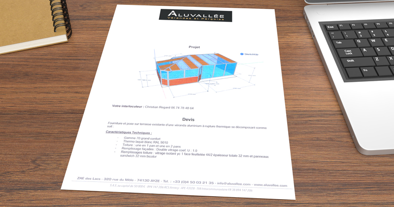 Exemple de devis Aluvallée